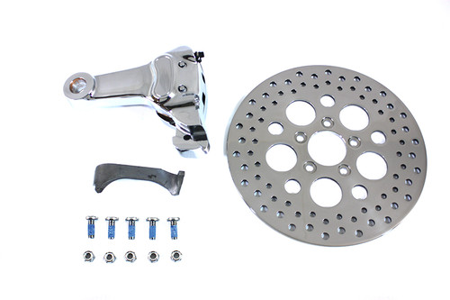 V-Twin - Chrome Rear 4 Piston Caliper and 11-1/2 inch Disc Kit