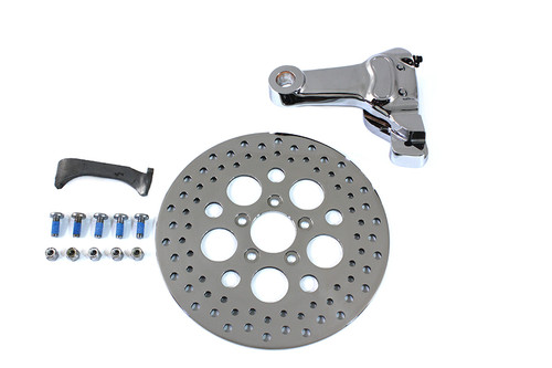 V-Twin - Chrome Rear 4 Piston Caliper and 11-1/2 inch Disc Kit