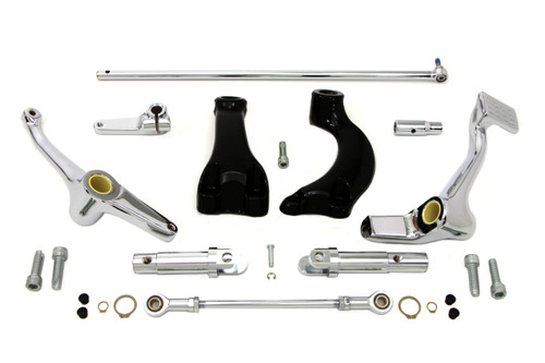 V-Twin #77608 - Chrome Forward Control Kit with Pegs