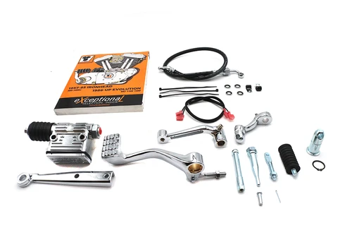 V-Twin #74822 - XL Stock Mid Control Kit Chrome