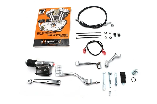 V-Twin #74822 - XL Stock Mid Control Kit Chrome