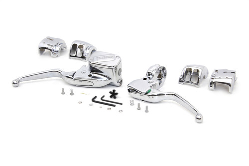 V-Twin #78129 - Handlebar Control Kit Chrome