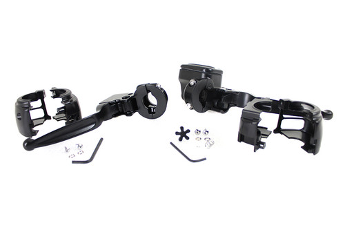 V-Twin #78129B - Handlebar Control Kit Black