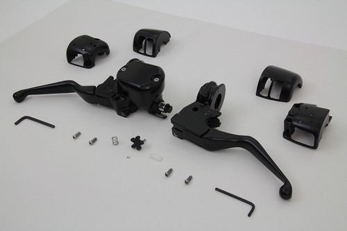 V-Twin #78774B - Handlebar Control Kit Black