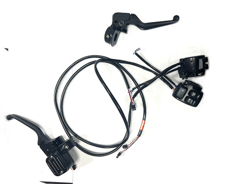 V-Twin #78593B - Handlebar Control Kit Black