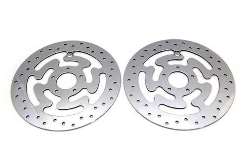 Duro - Duro Front Brake Disc Set Polished Stainless Steel