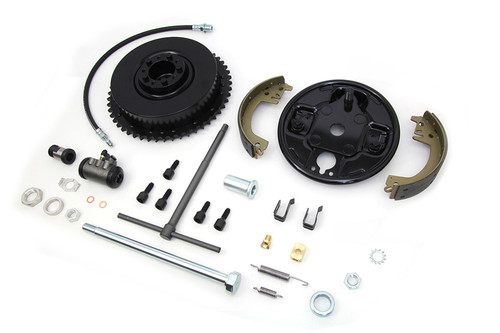 V-Twin - Rear Brake Drum Assembly Black