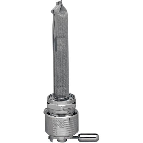 Pingel #6311CRL - Round Fuel Valve - Flag Chrome - 22 mm