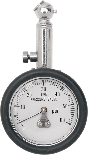 Drag Specialties Gauge - Pressure - 60PSI - 45 Degrees