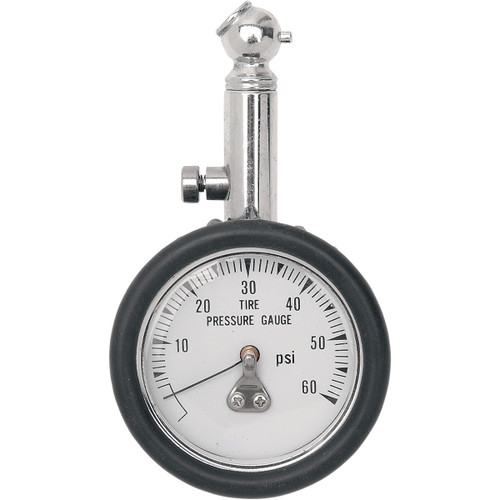 Drag Specialties - Gauge - Pressure - 60PSI - 45 Degrees