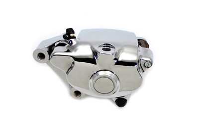 Edart #82560 - Chrome 2 Piston Front Brake Caliper Left Side