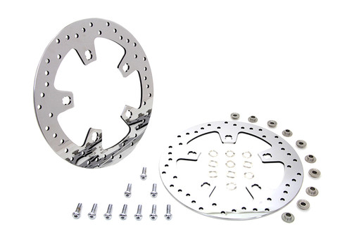 Duro #B06-0194ASP-2 - Duro 11.8 inch Front Brake Disc Set Polished