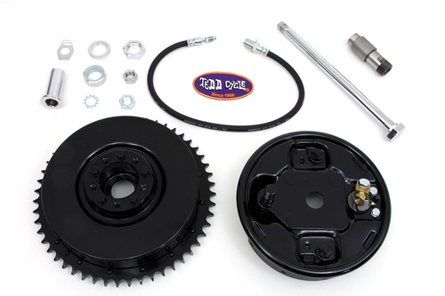 V-Twin - Rear Brake Drum Assembly Black