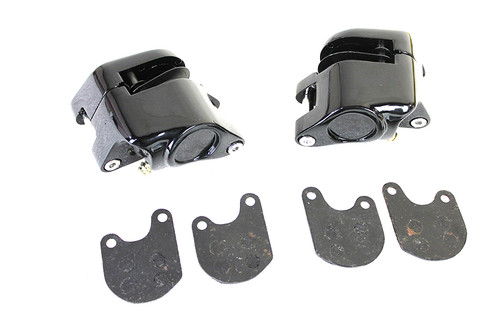 Edart #0981 - Black Front 1 Piston Caliper Set