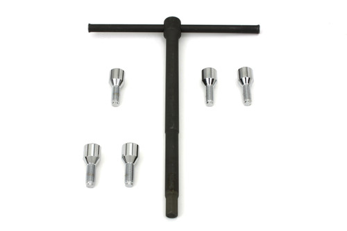 V-Twin - Chrome Wheel Lug Set with Wrench