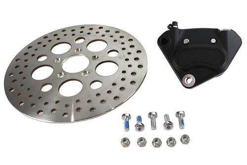 V-Twin - 11.5 inch Black Front Caliper Kit