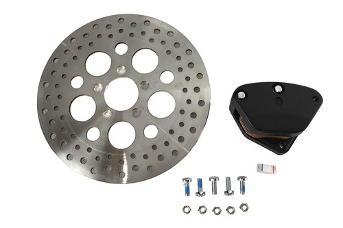 V-Twin - 11.5 inch Black Front Caliper Kit