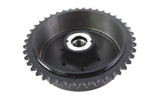 V-Twin - 1947-1953 Indian Chief Rear Brake Drum Black