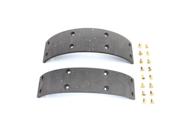 Edart - Rear Brake Shoe Lining Set with Rivets