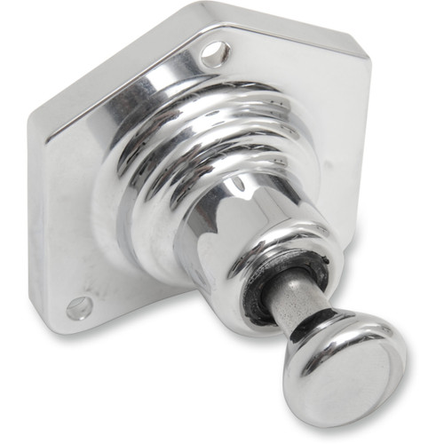 Terry Components #550003 - Solenoid End Cover - Starter Buttons - Chrome