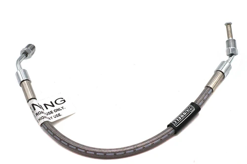 Edelbrock #R08801S - Stainless Steel Rear Brake Hose 13-3/8 inch