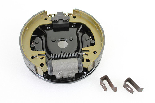 Motorshop - Rear Hydraulic Brake Backing Plate Kit Black