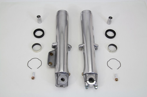 V-Twin - Polished Lower Fork Slider Single Disc