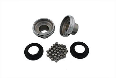 V-Twin - 1 inch Spring Fork Neck Cup Set Chrome