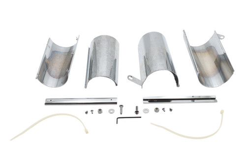 V-Twin #75919 - Chrome Upper Fork Covers
