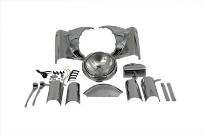 V-Twin - Headlamp Cowl Assembly Chrome