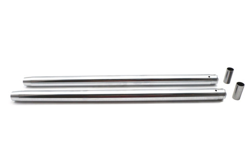 V-Twin #JA-2 - Hard Chrome 35mm Fork Tube Set 24-1/2 inch Total Length