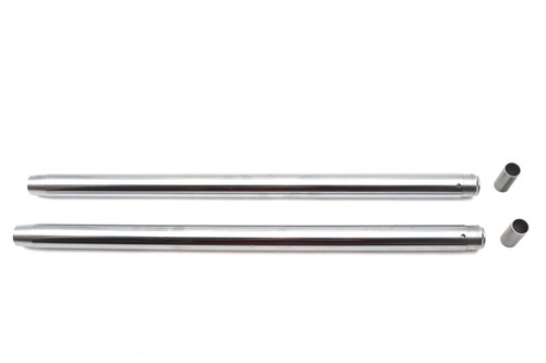 V-Twin #JA-2 - Hard Chrome 35mm Fork Tube Set 24-1/2 inch Total Length