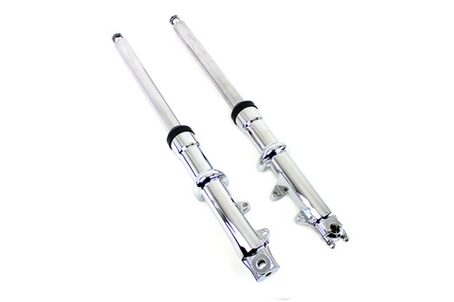 V-Twin #7054 - 41mm Fork Slider Assembly with Chrome Sliders