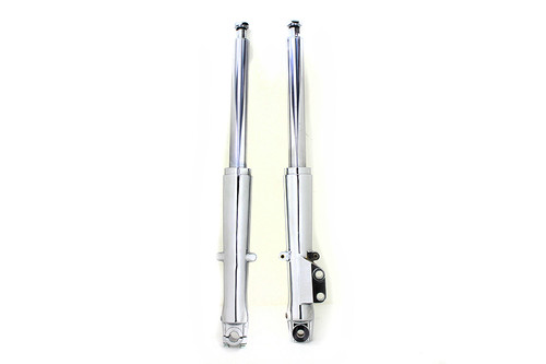 V-Twin - 41mm Fork Slider Assembly with Chrome Sliders