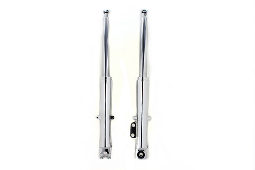 V-Twin - 41mm Fork Slider Assembly with Chrome Sliders