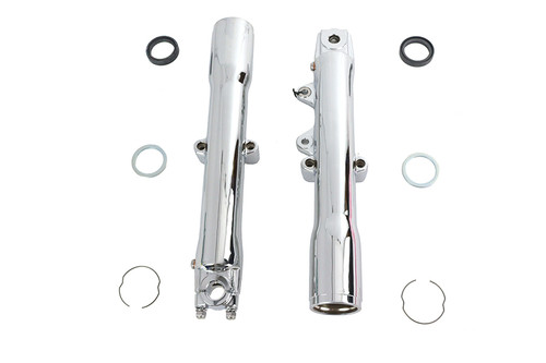 V-Twin #094168 - 41mm Chrome Fork Slider Set
