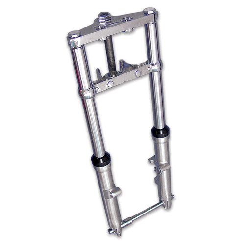 V-Twin - Fork Assembly with Chrome Sliders Stock Length