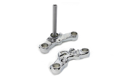 V-Twin - Chrome Triple Tree Kit