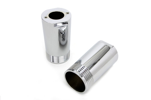 V-Twin #1413 - Chrome Fork Slider Cover Set Tapered Style