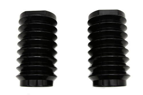 V-Twin #1421 - Black Fork Slider Cover Set Bellowed Style