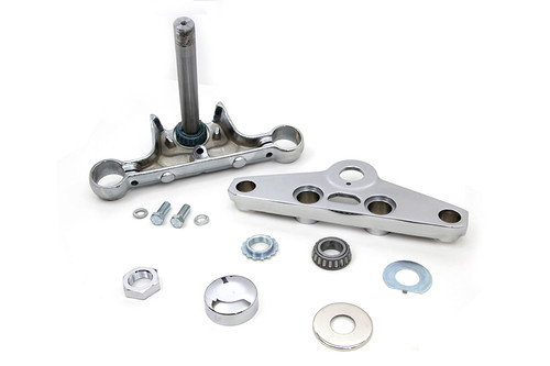 Motorshop - Replica Forged Steel Triple Tree Set Chrome