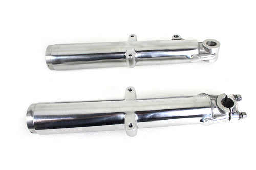 V-Twin #62378 - 41mm Glide Fork Slider Set Polished