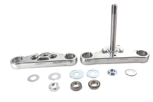 V-Twin - FXDWG Fork Triple Tree Set Polished