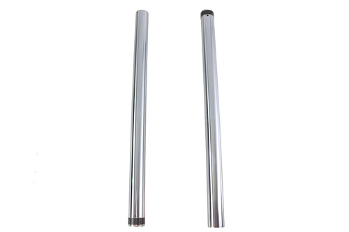 V-Twin #094613 - Hard Chrome 49mm Fork Tube Set 2 inch Over Stock