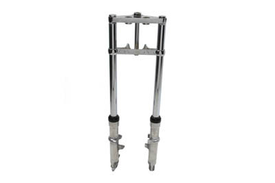 V-Twin - Fork Assembly with Polished Sliders 2 inch Over Stock