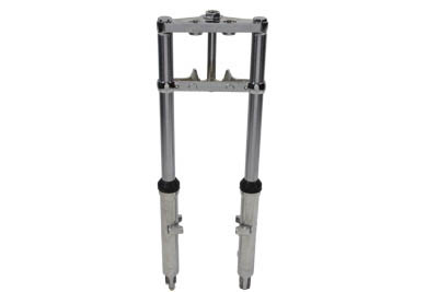 V-Twin - Fork Assembly with Polished Sliders 2 inch Over Stock