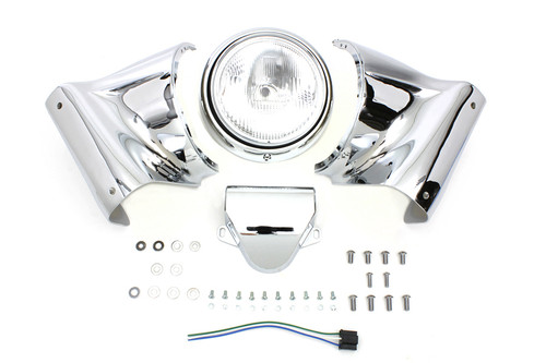 V-Twin #65007 - 7 inch Headlamp Cowl Kit