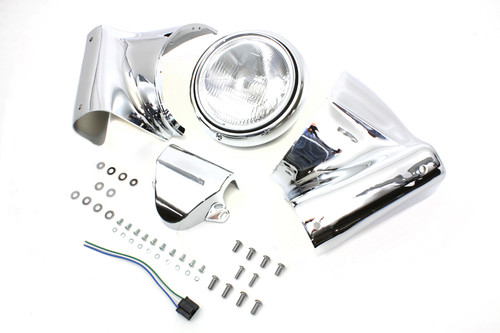 V-Twin #65007 - 7 inch Headlamp Cowl Kit