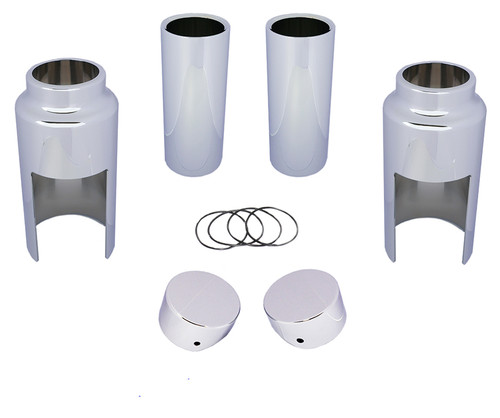 V-Twin #C23-0208C - Softail Breakout Fork Cover Kit Chrome