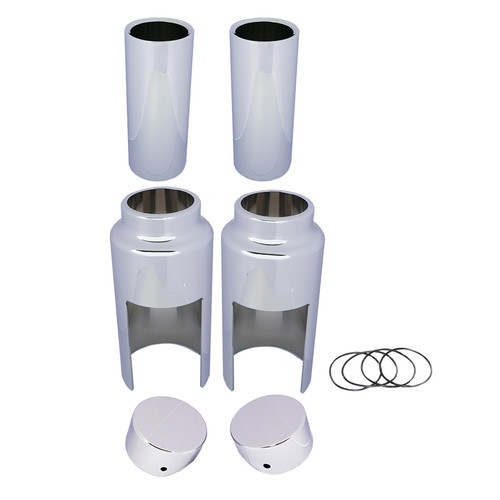 V-Twin #C23-0208C - Softail Breakout Fork Cover Kit Chrome